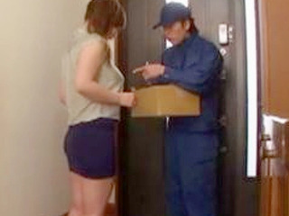 Wet Nippen Tokyo: Busty Milf with Horny Delivery Man Through Immodest XXX Shirt